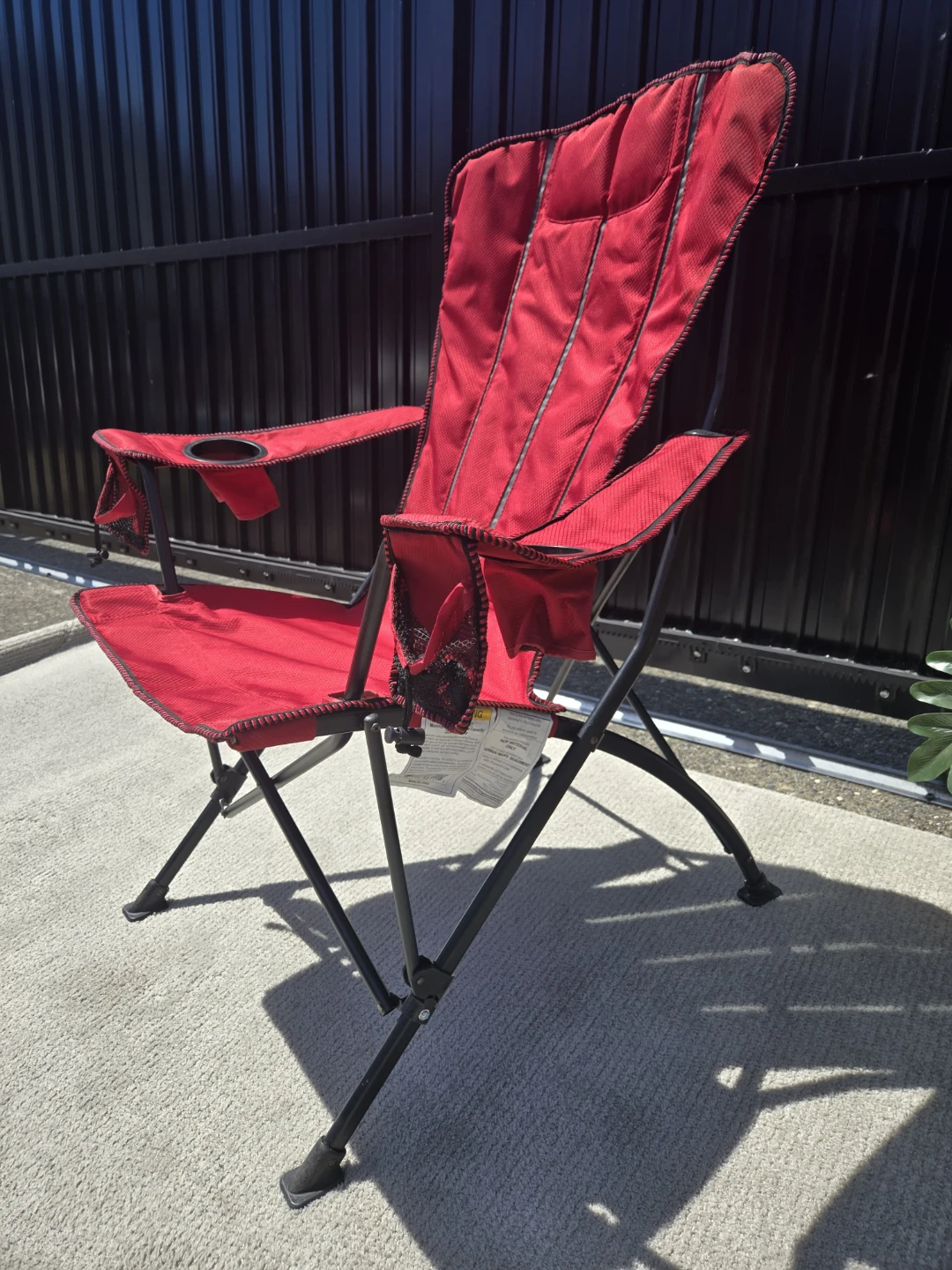 Extra large outdoor camping patio folding chair - photo 2