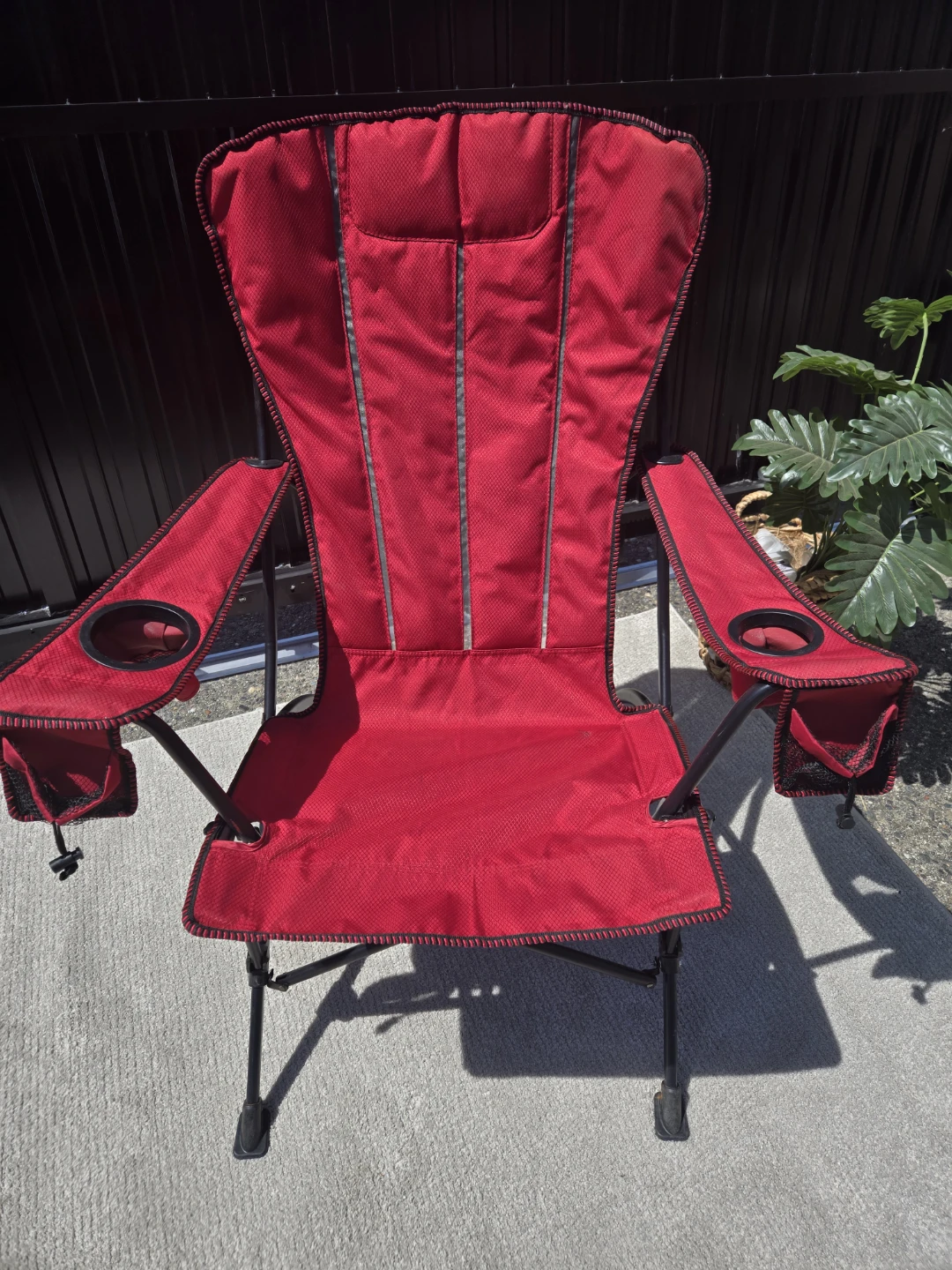 Extra large outdoor camping patio folding chair - photo 3
