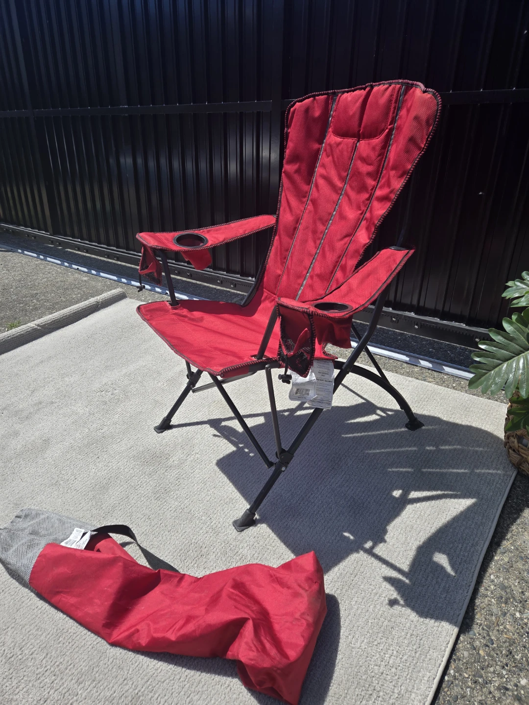 Extra large outdoor camping patio folding chair - photo 5