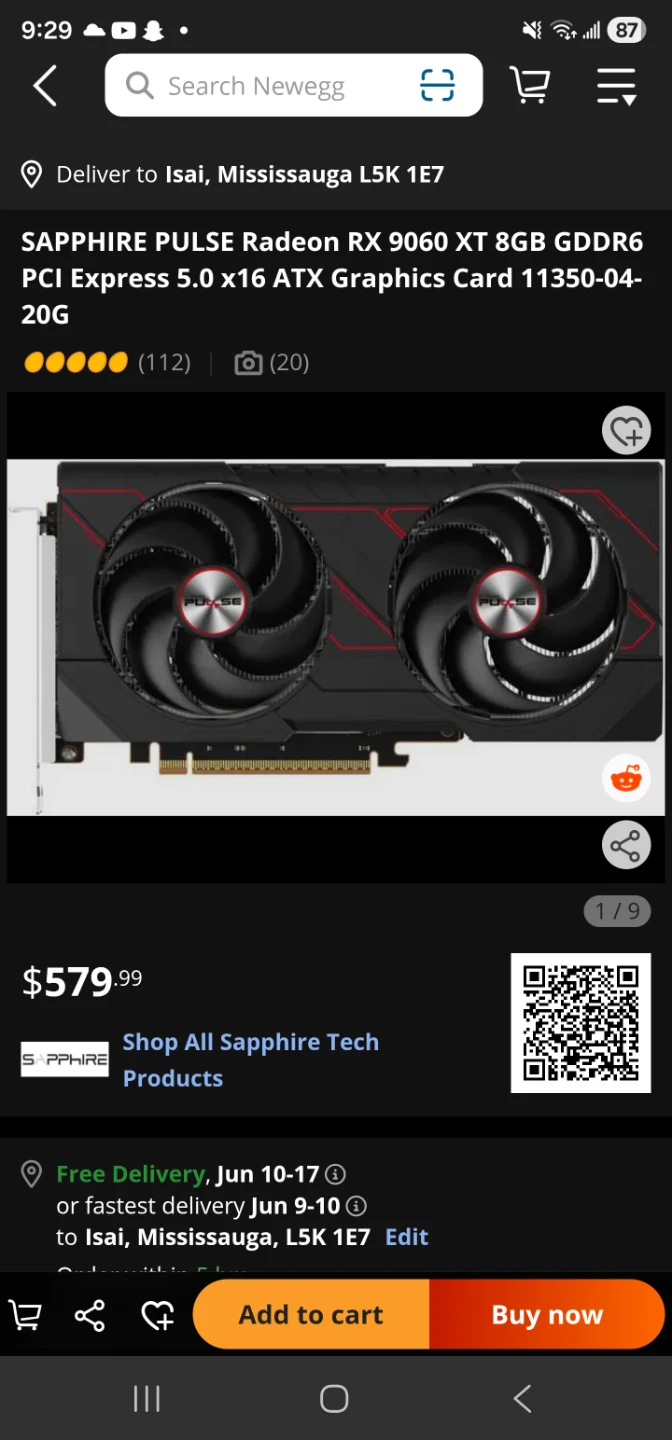 Radeon Rx 9060 Xt OC 8 gb (WARRANTY AVAILABLE) - photo 5