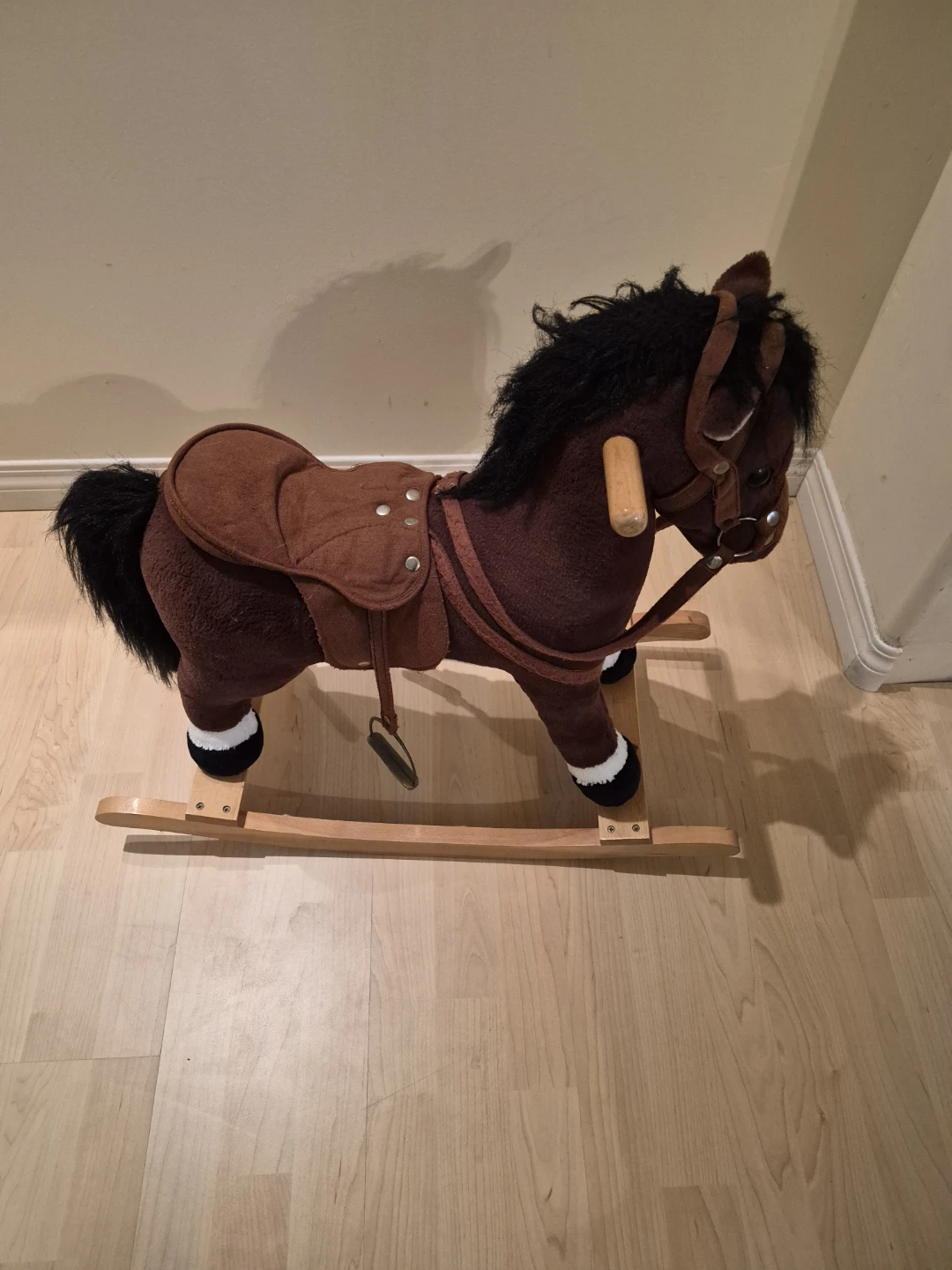 Brown Plush Rocking Horse