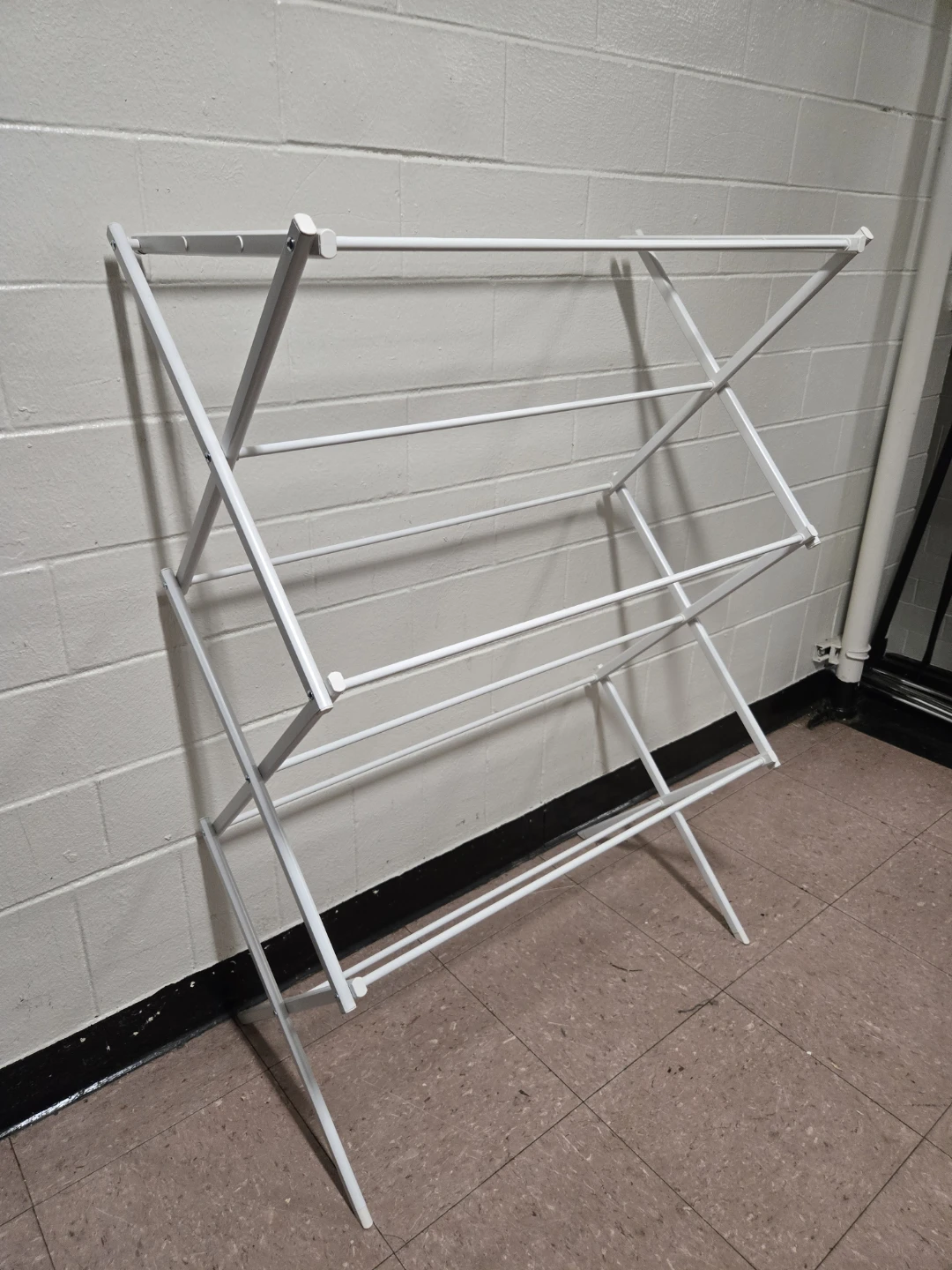 Whitmor 3-Tier Folding Metal Clothes Drying Rack - White - photo 4