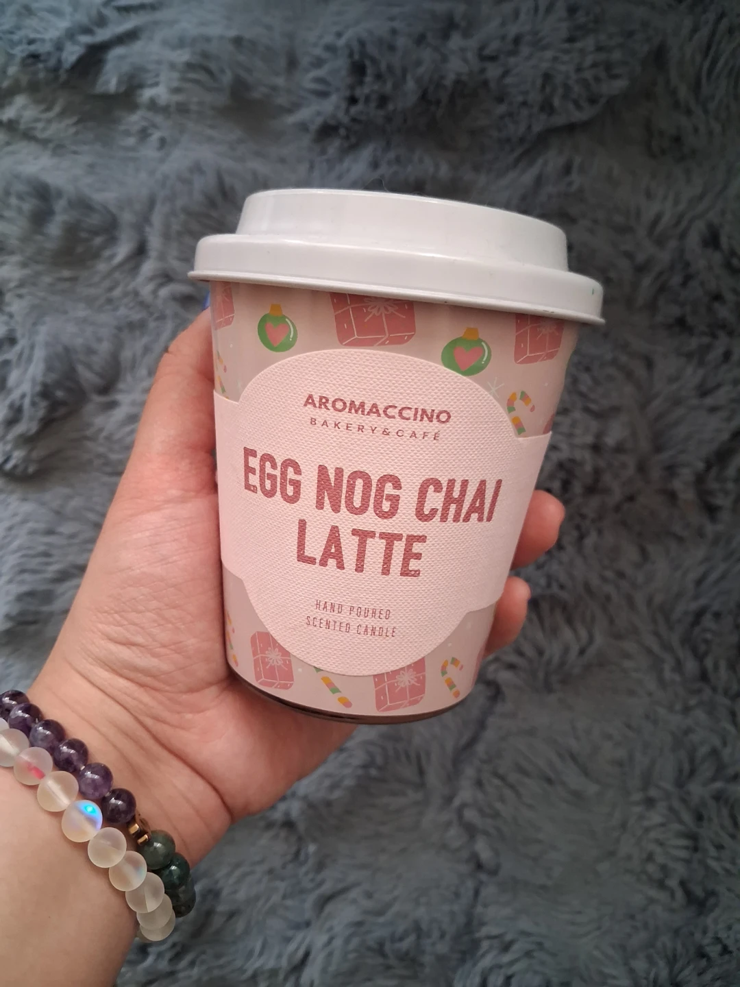 Aromaccino Egg Nog Chai Latte Hand Poured Scented Candle