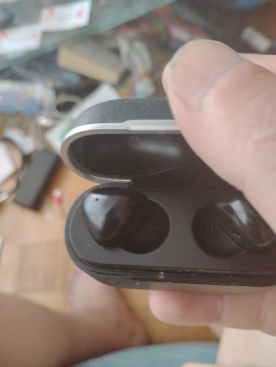 Black Wireless Earbuds Charging Case⚽