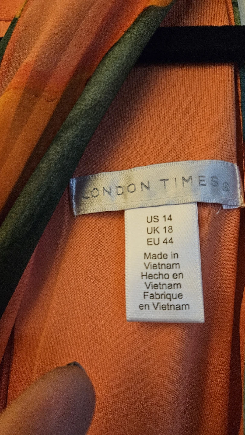 London Times Floral Maxi Dress US 14 - photo 3