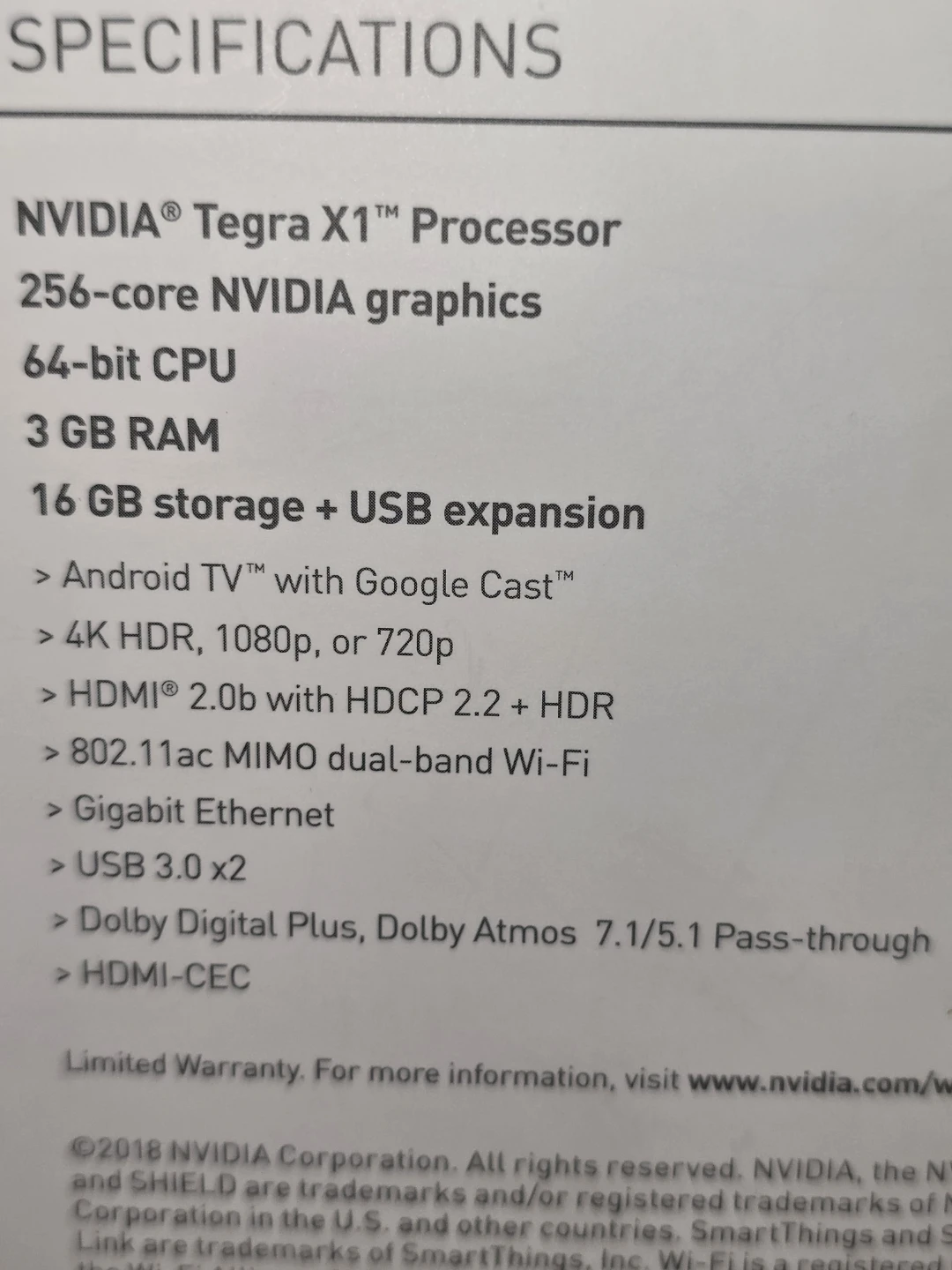 NVIDIA SHIELD Android TV Streaming Media Player - photo 3