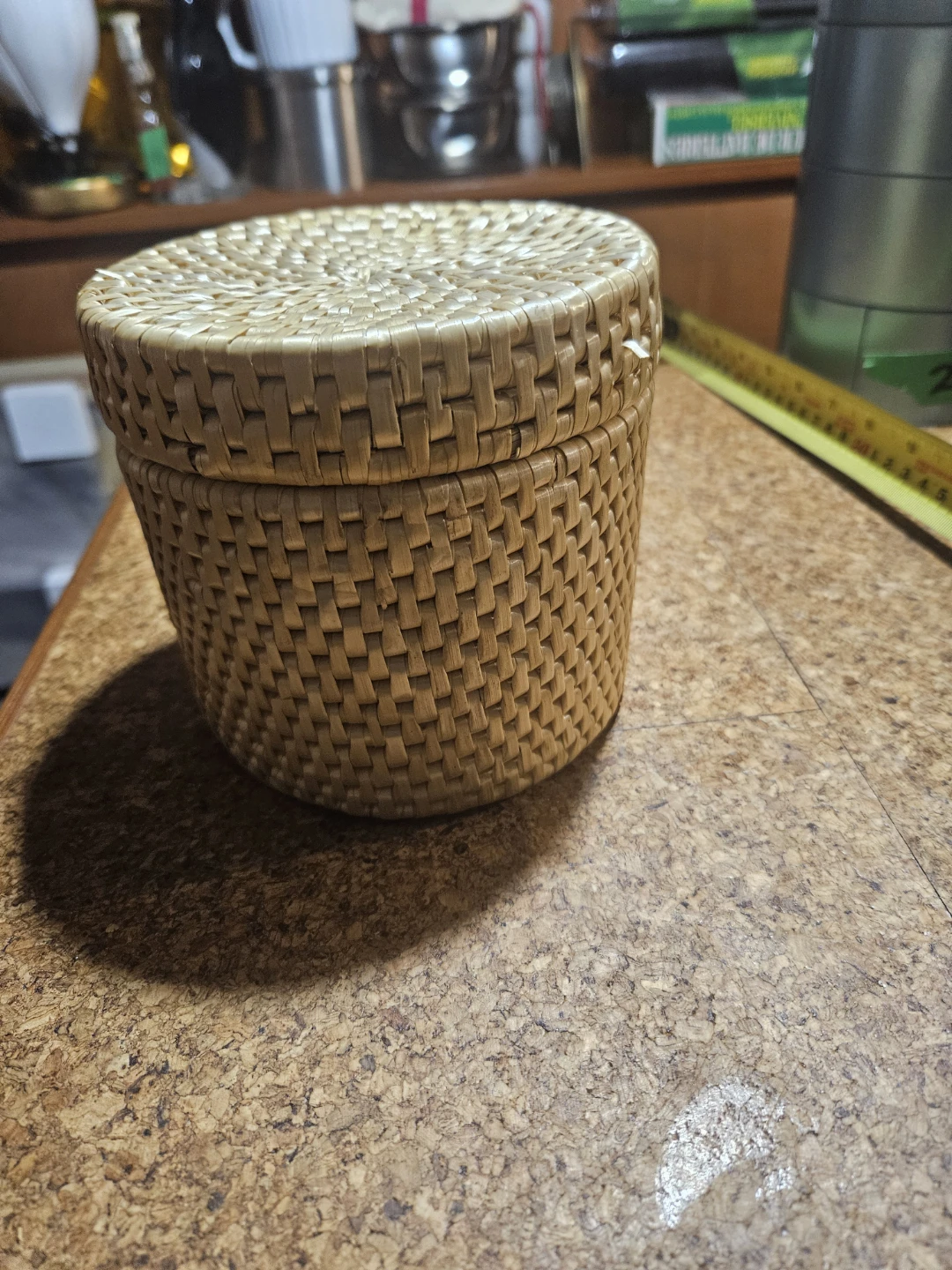 Woven Rattan Storage Basket with Lid - photo 2