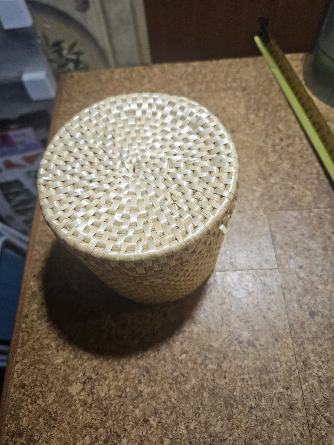 Woven Rattan Storage Basket with Lid - photo 3