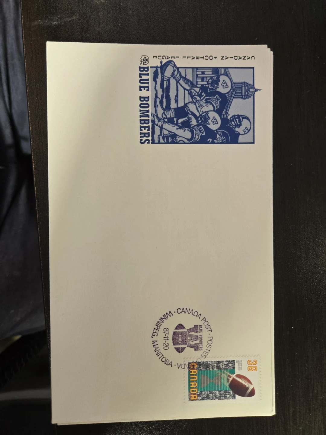Canadian Football League CFL Envelopes - 5 Teams - photo 4
