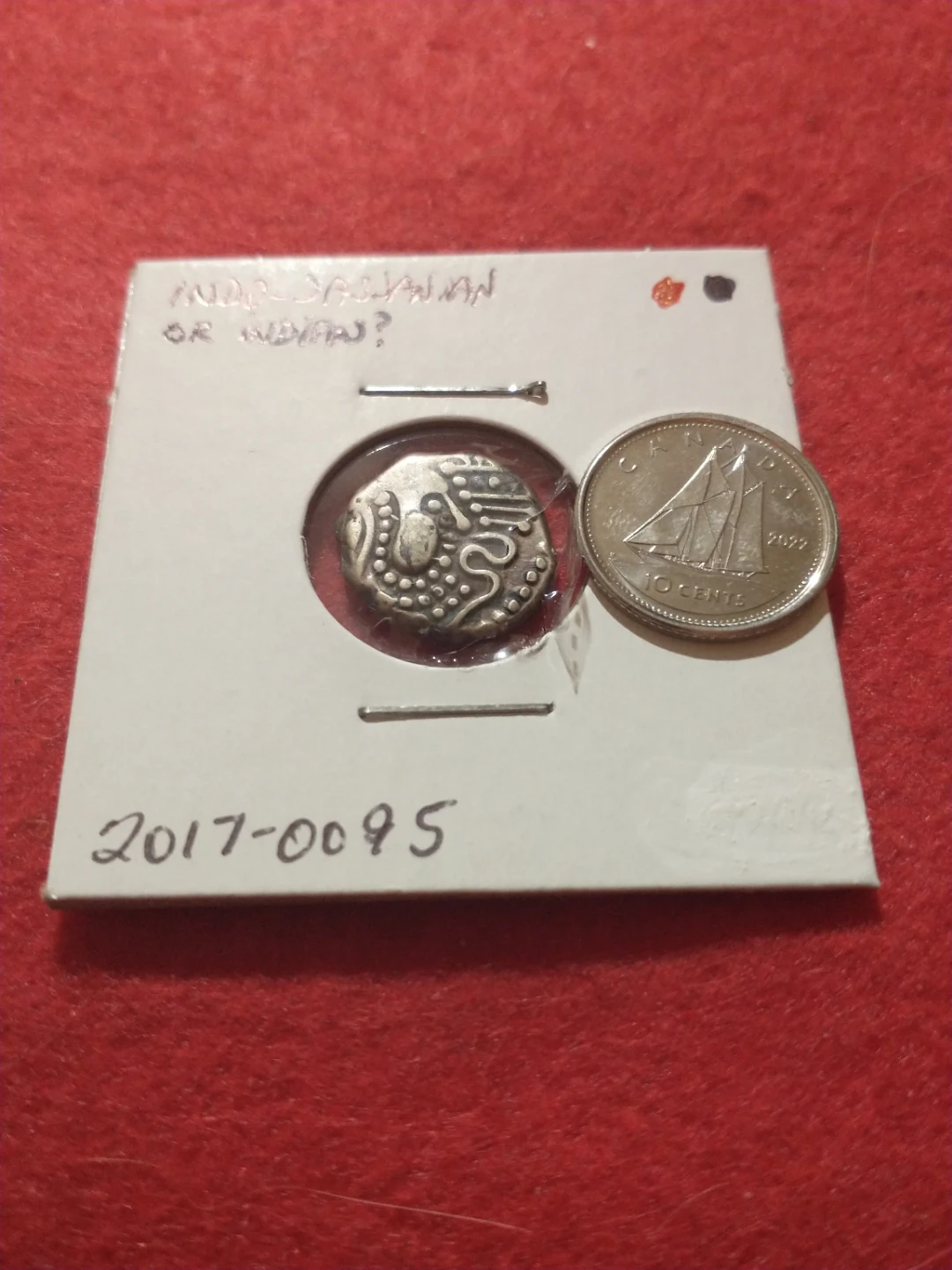 Unattributed Ancient Indian or Indo-Sassanian Silver Coin - photo 3