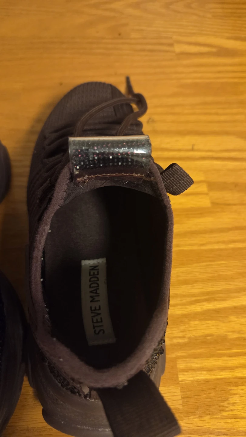 Steve Madden Chunky Rhinestone Sneakers dark red  Women's Size 7 - photo 2