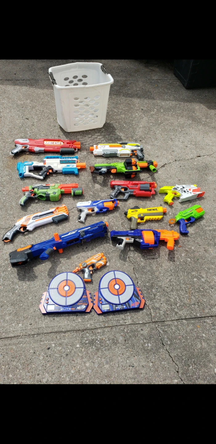 Nerf Toy Guns and Targets Bundle
