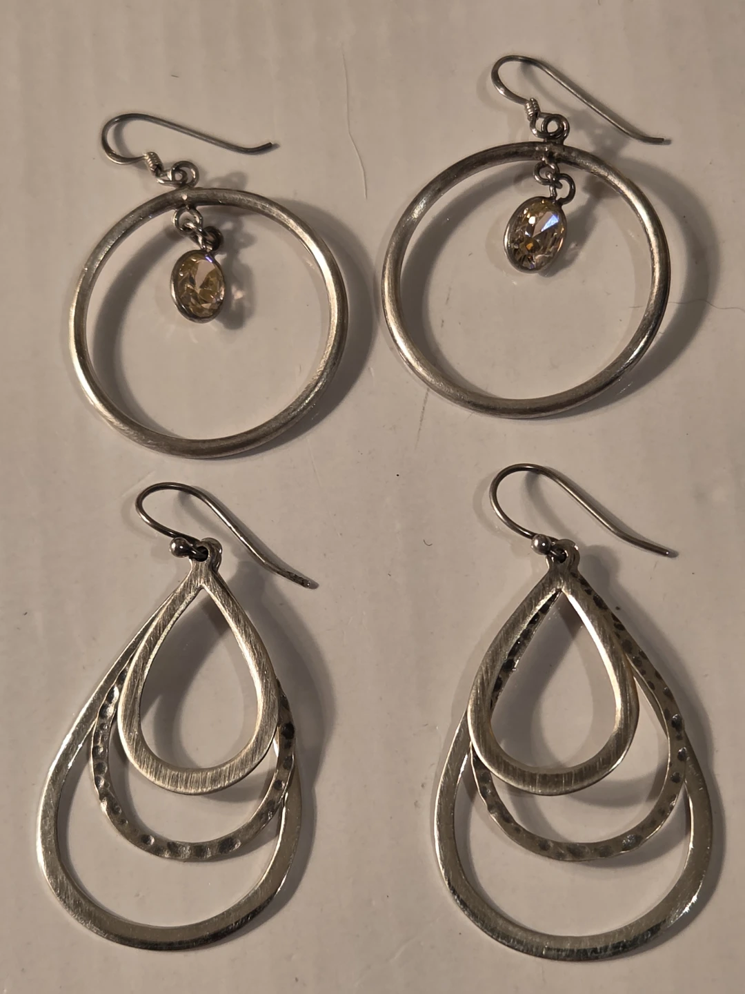 Silpada and other  925 Hoop and Teardrop Earrings