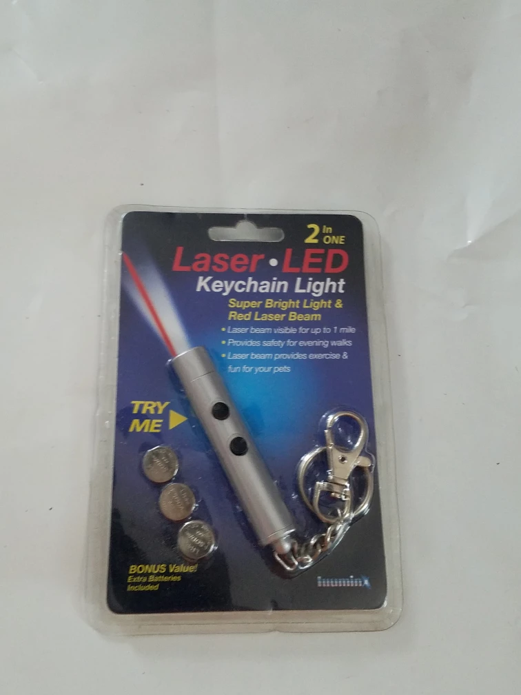 Laser LED Keychain Light