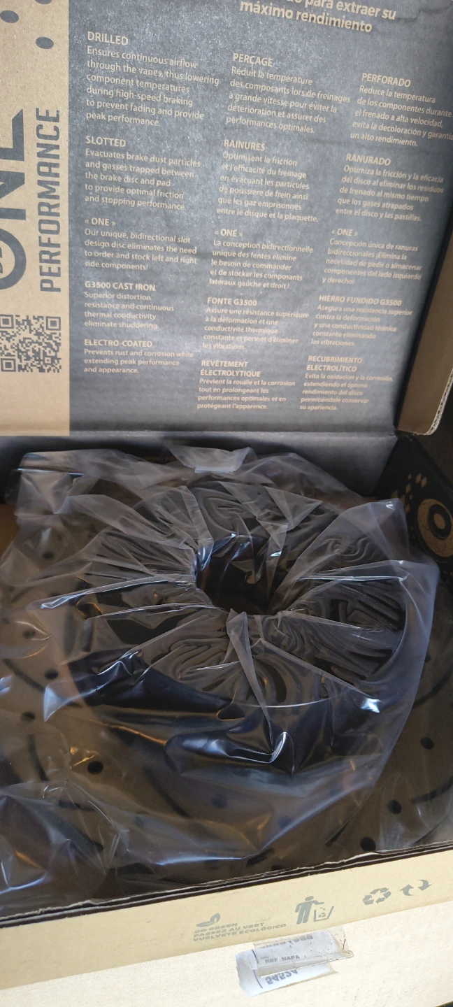 DS ONE PERFORMANCE Drilled & Slotted Brake Rotors
