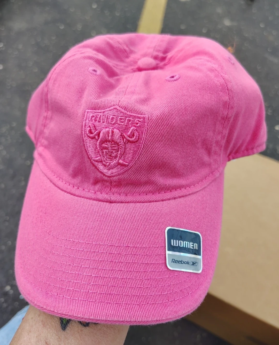 Reebok Las Vegas Raiders Pink Women's Baseball Cap