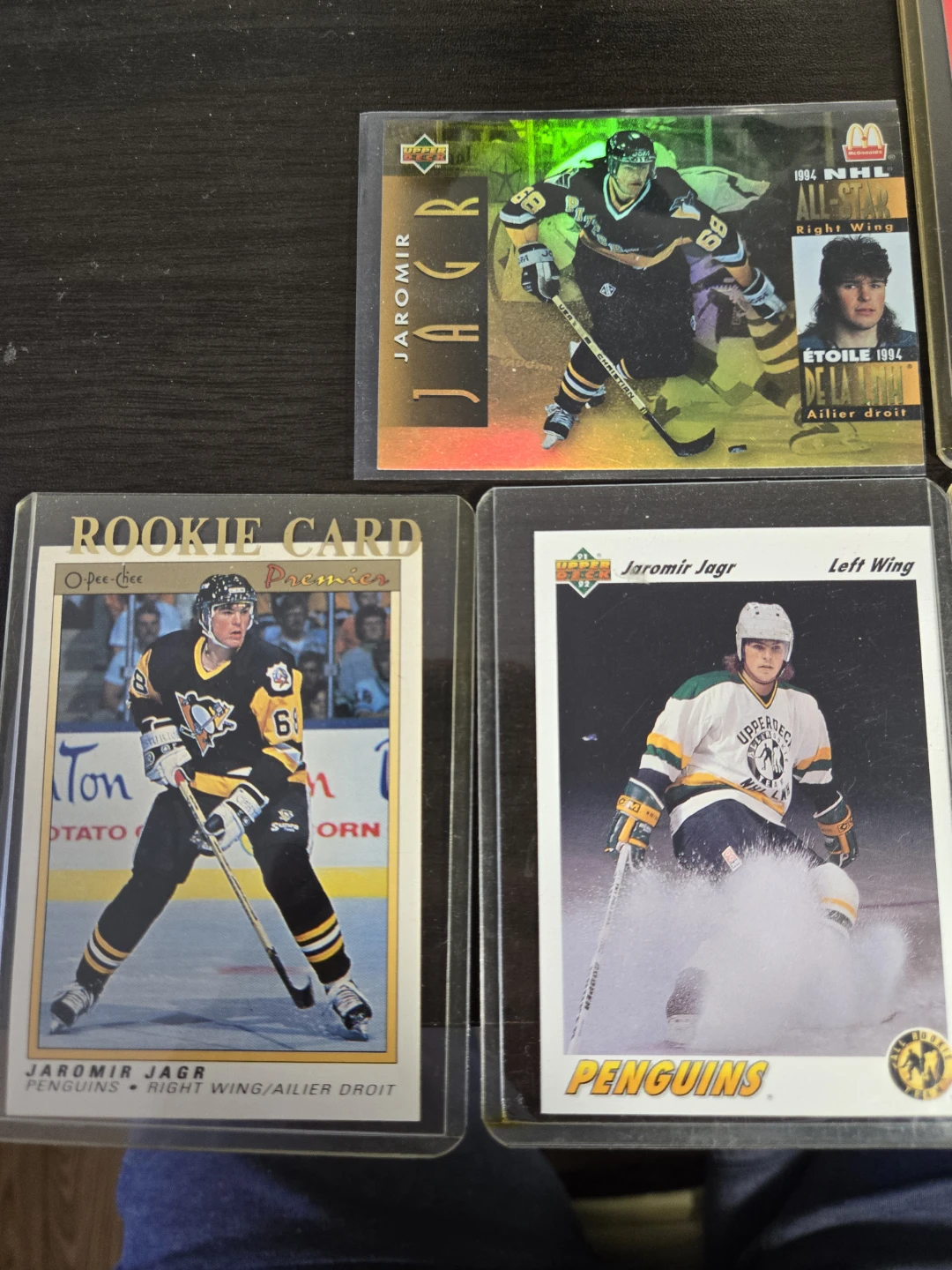 Collection of Jaromir Jagr Hockey Cards