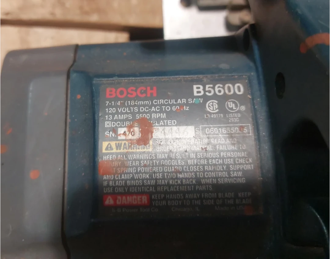 Bosch B5600 7-1/4" Circular Saw