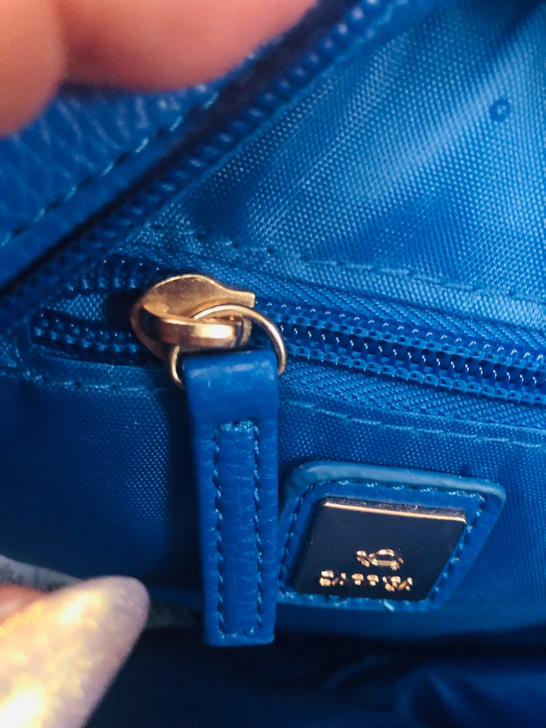Carpisa Quilted Blue Crossbody Bag - photo 2