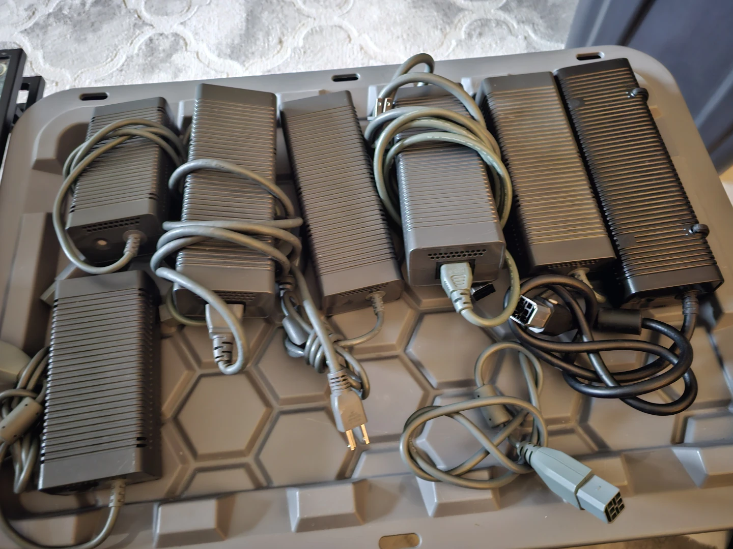 Xbox 360 Power Boxes And AV Cables ($15 Each)