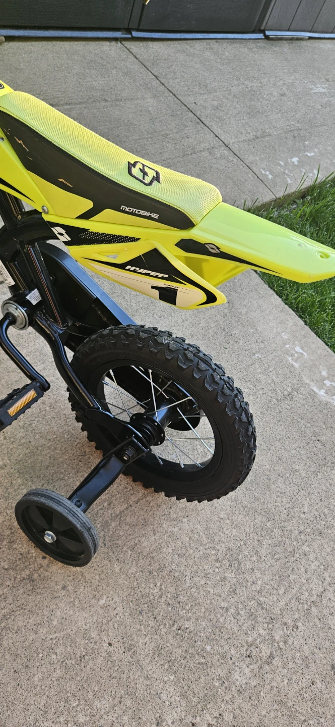 Kids Electric Motocross Style Bike - Yellow - photo 2