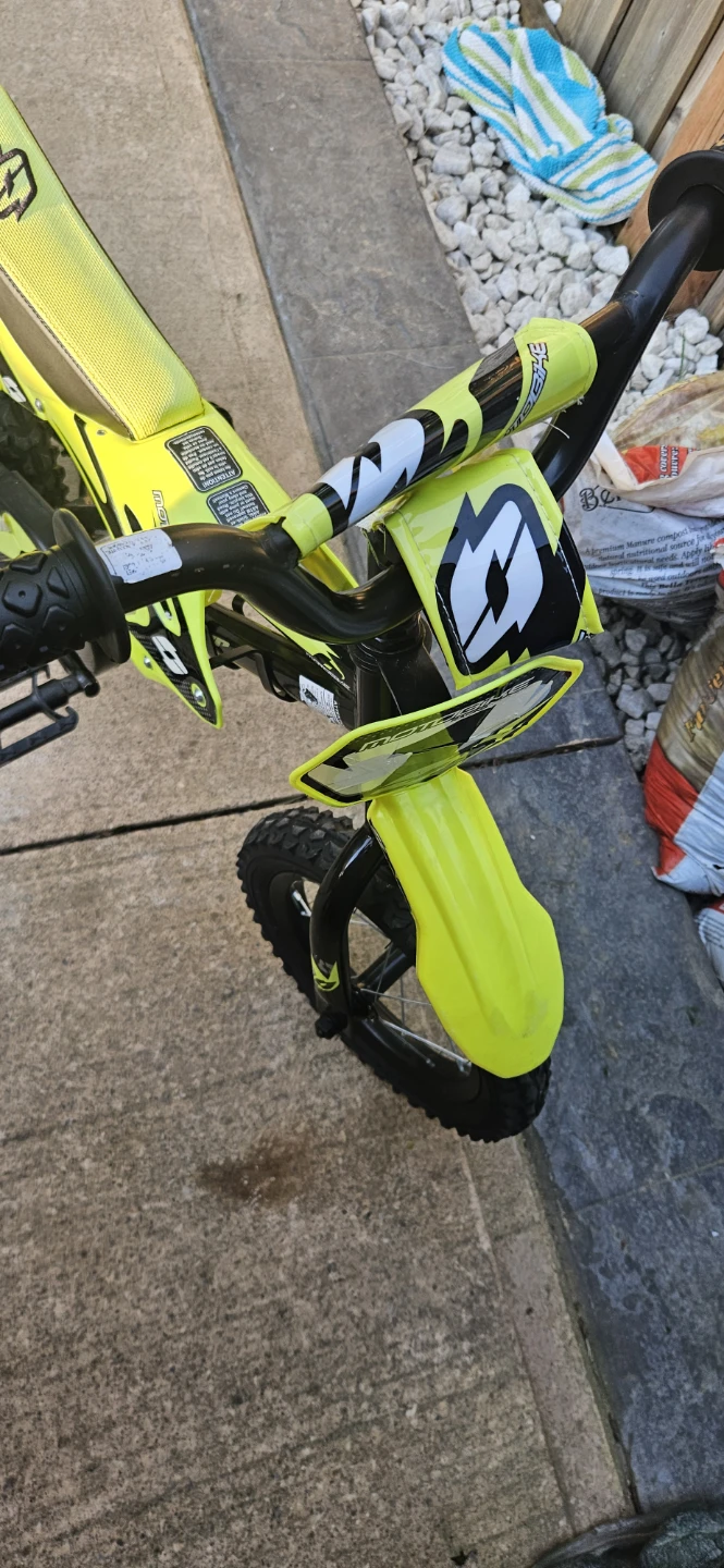 Kids Electric Motocross Style Bike - Yellow - photo 3