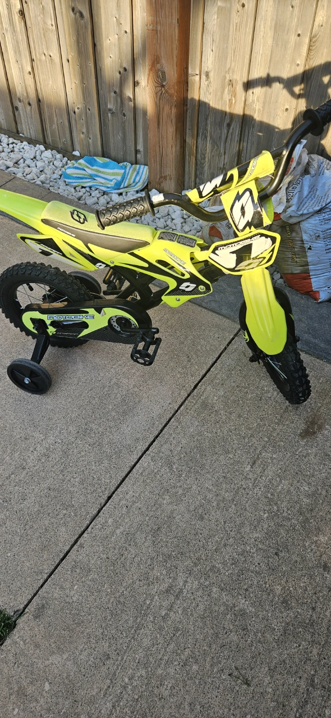 Kids Electric Motocross Style Bike - Yellow - photo 4