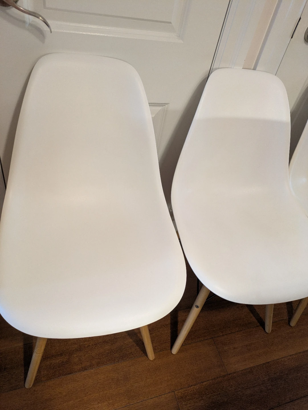 Set of 4 White Dining Chairs - photo 5