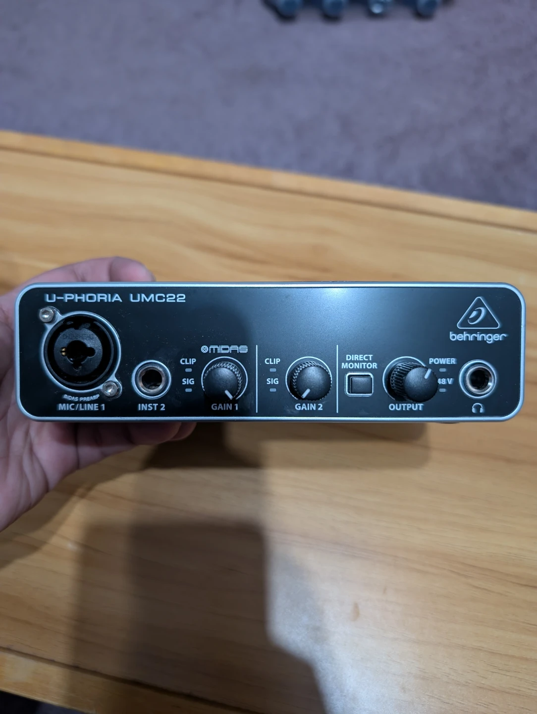 Behringer U-PHORIA UMC22 Audio Interface