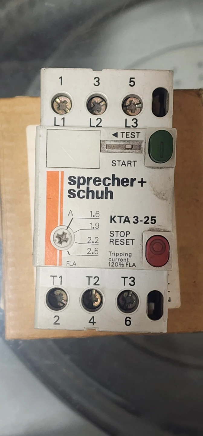 Sprecher+Schuh KTA 3-25 Motor Protection Circuit Breaker