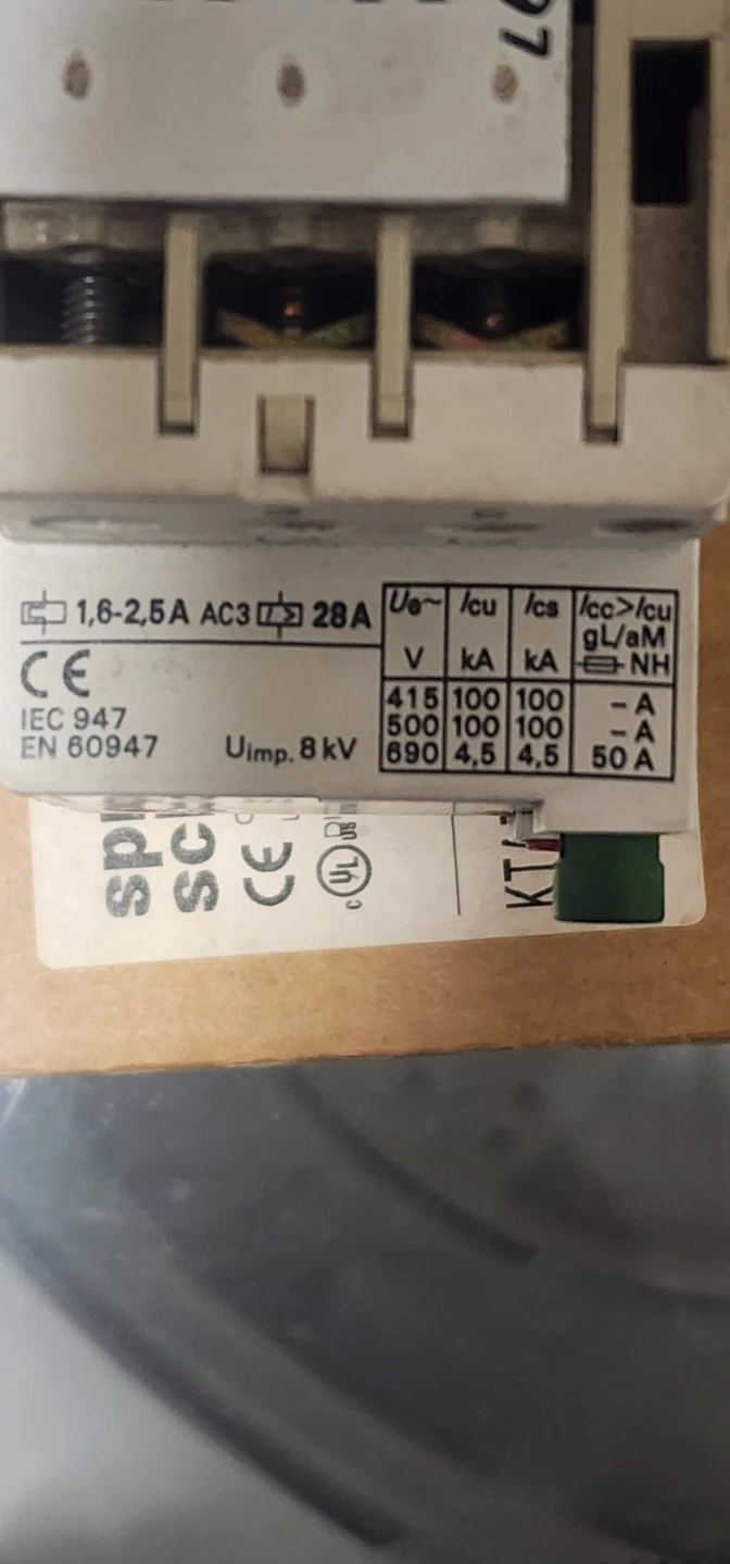 Sprecher+Schuh KTA 3-25 Motor Protection Circuit Breaker - photo 2