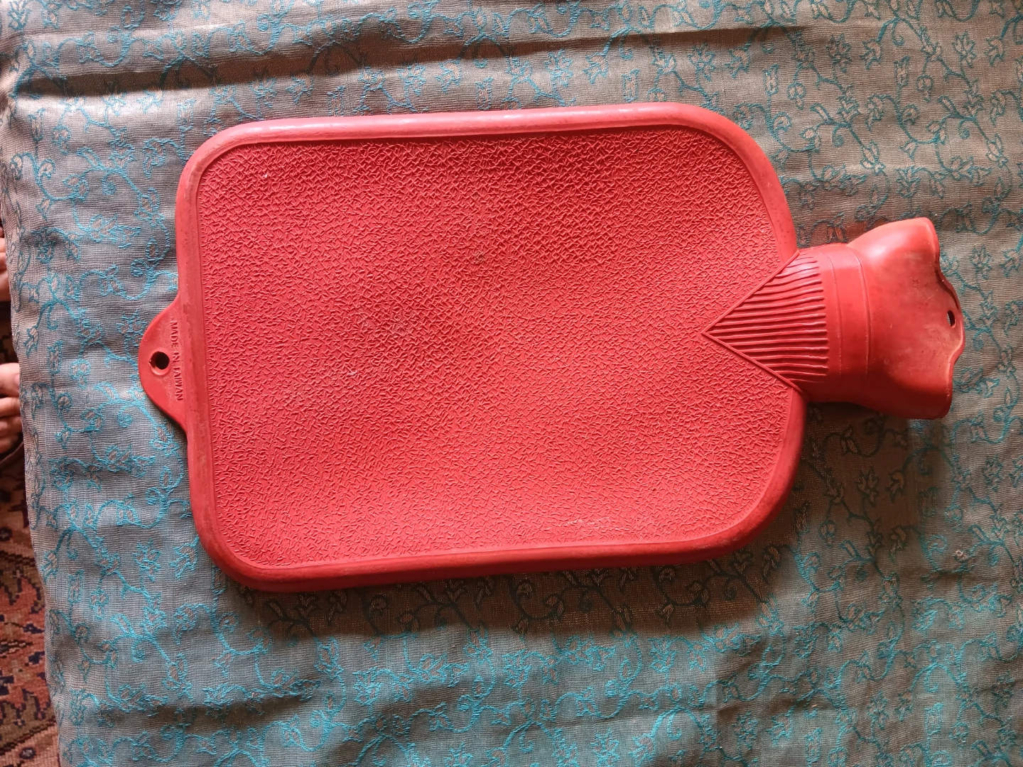 Red Rubber Hot Water Bottle