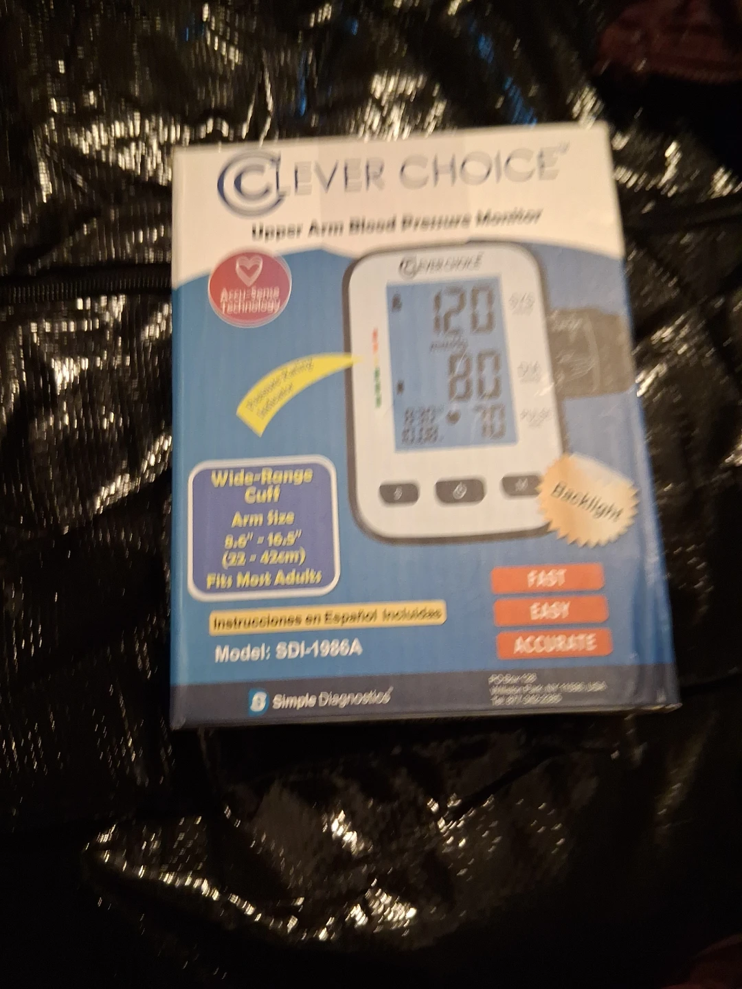 Clever Choice Upper Arm Blood Pressure Monitor SDI-1986A