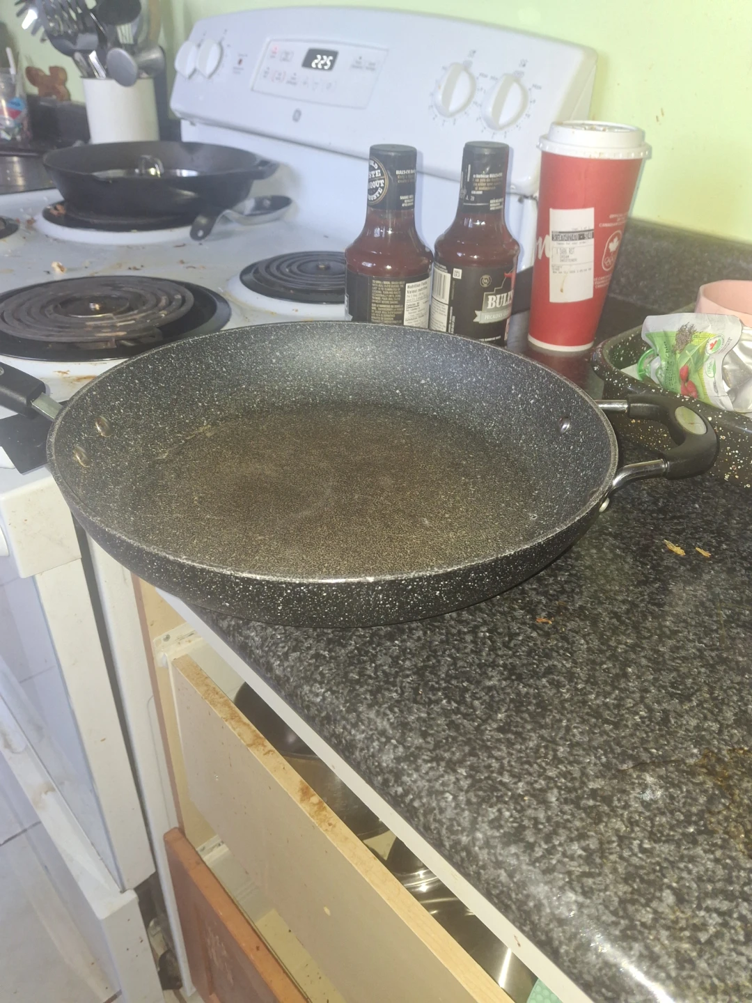 Black Speckled Frying Pan