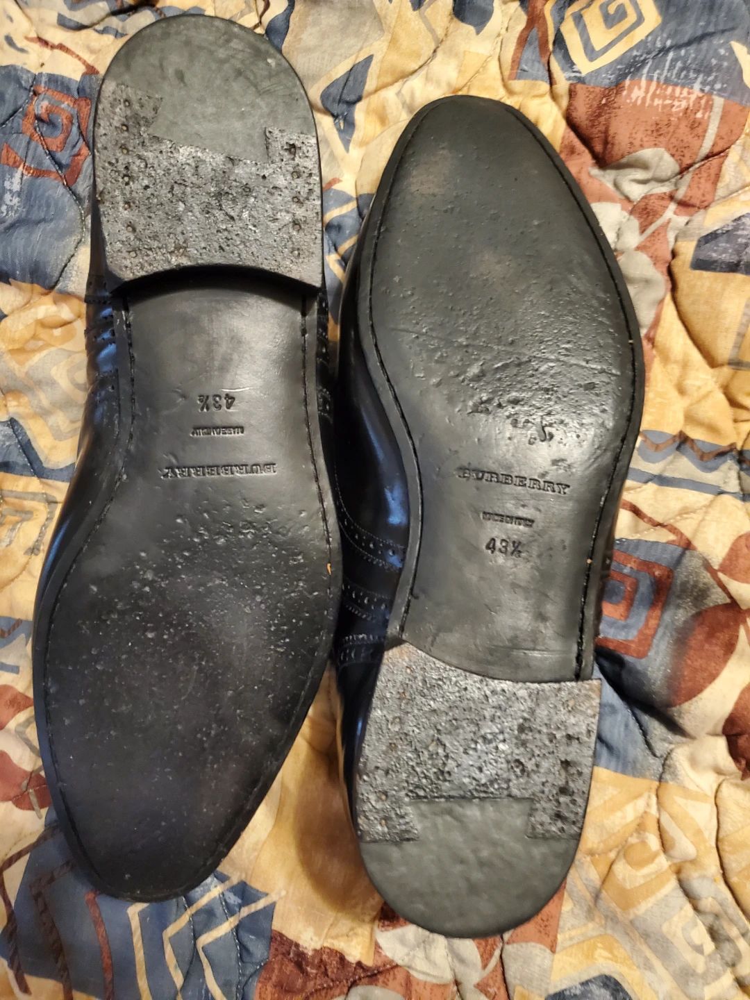 Burberry Black Wingtip Brogue Shoes - photo 3