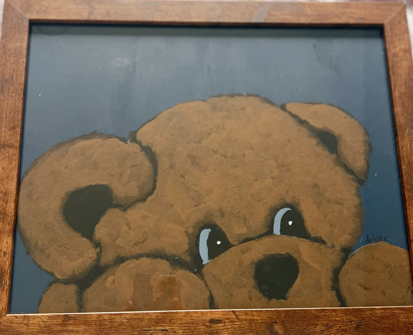 Framed Teddy Bear Art