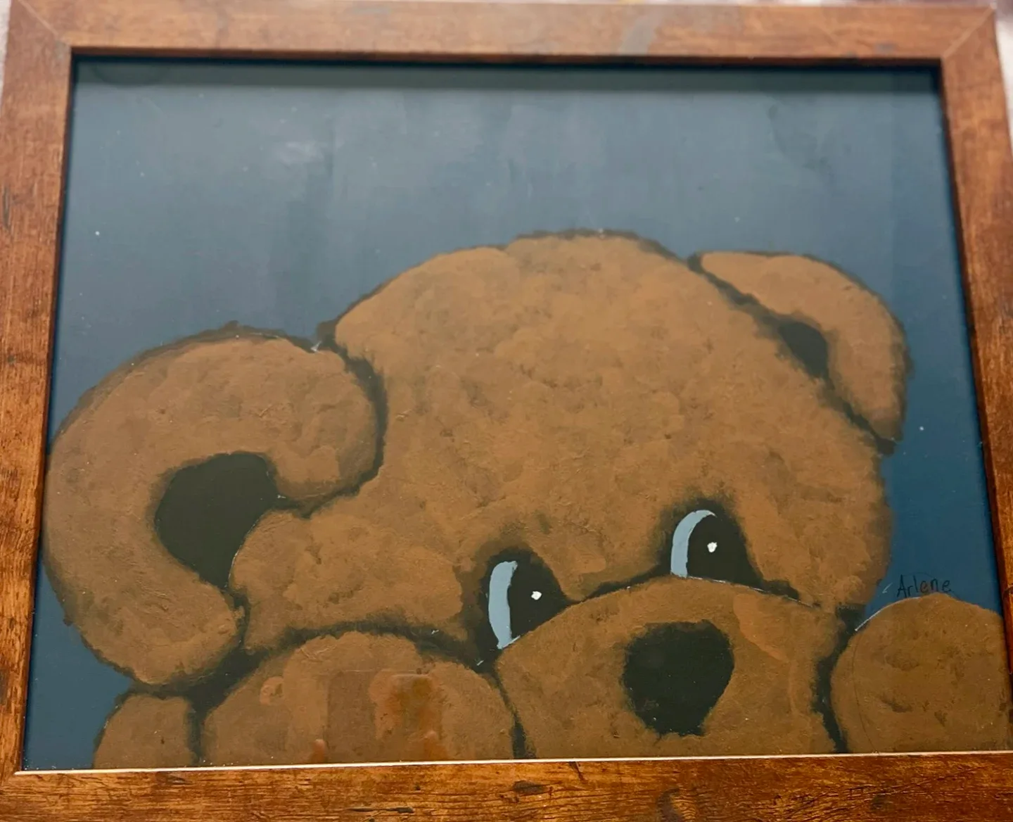 Framed Teddy Bear Art