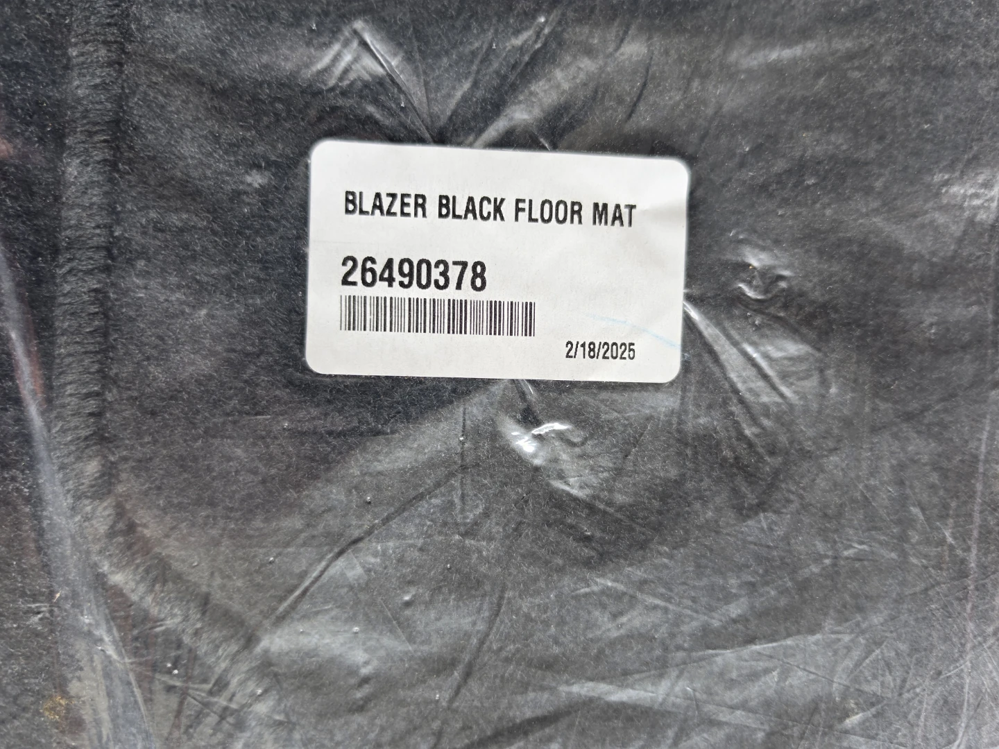 Black Floor Mat for Blazer