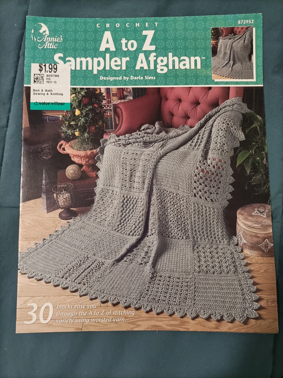 Annie's Attic A to Z Sampler Afghan ⚽