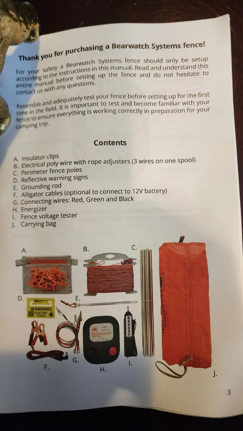 BEARWATCH portable electric bear fence. - photo 4