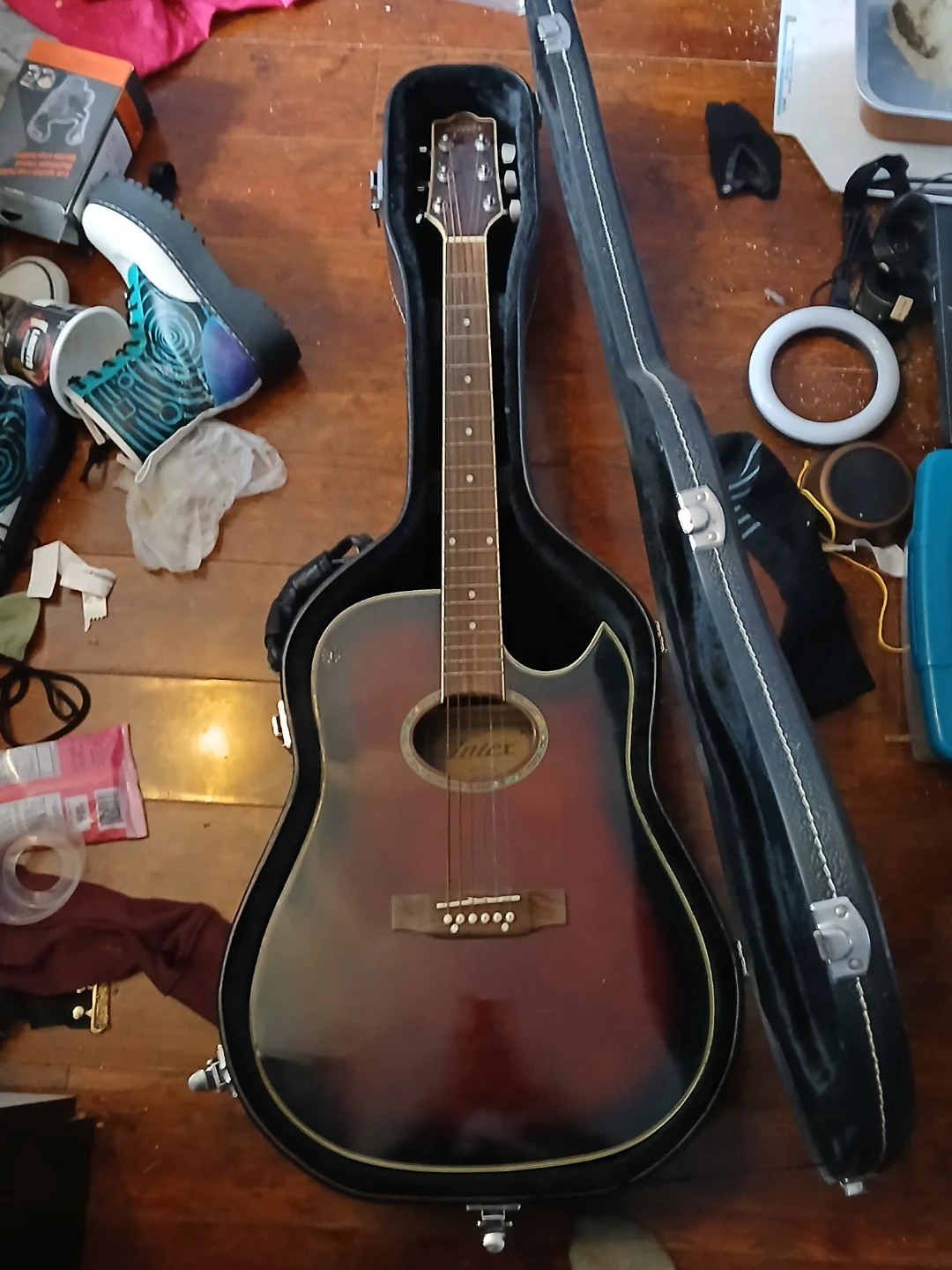 Intex Acoustic electric Guitar ADG302CE/WRS
