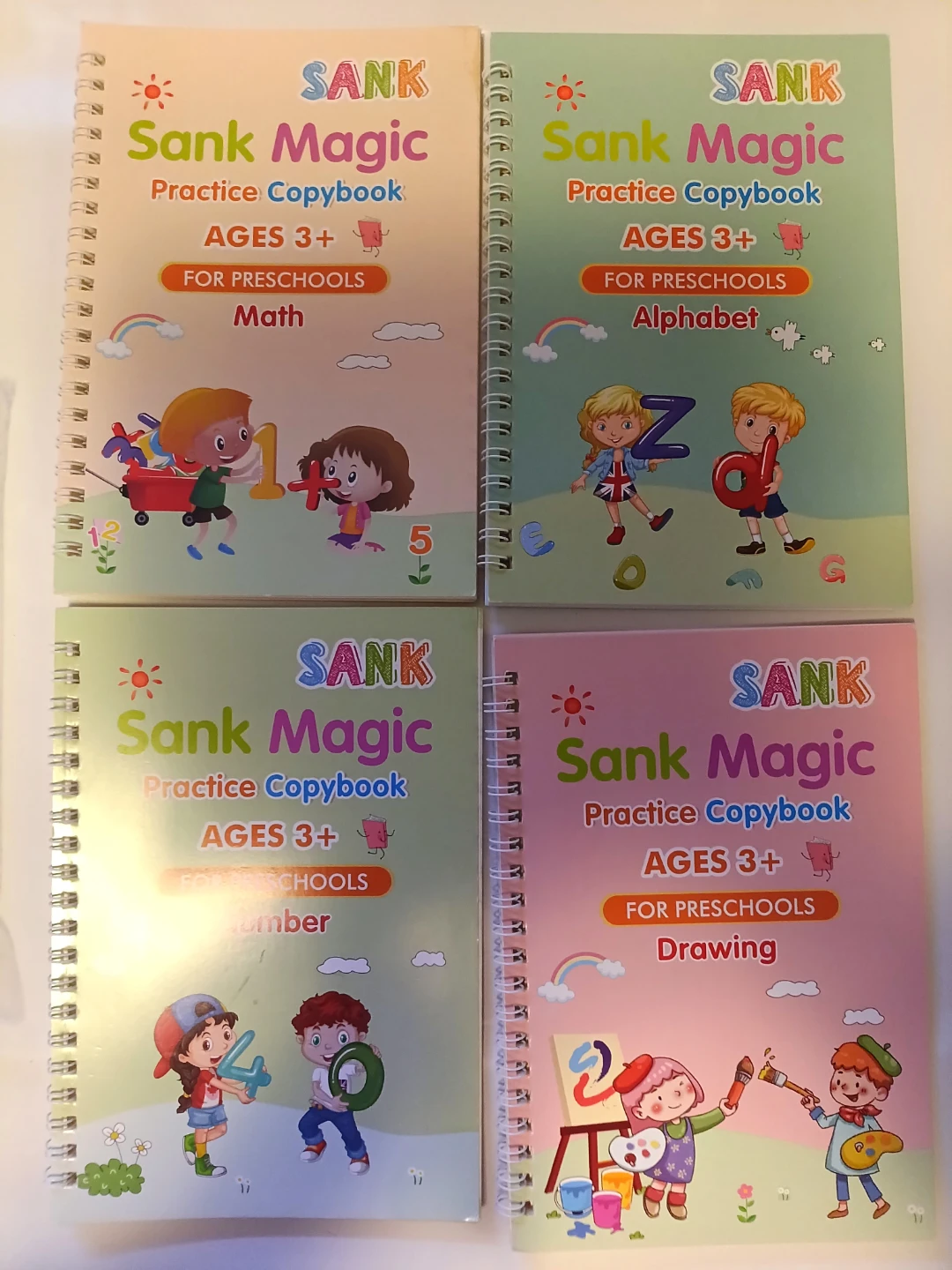 4 reuseable Groove tracing workbooks