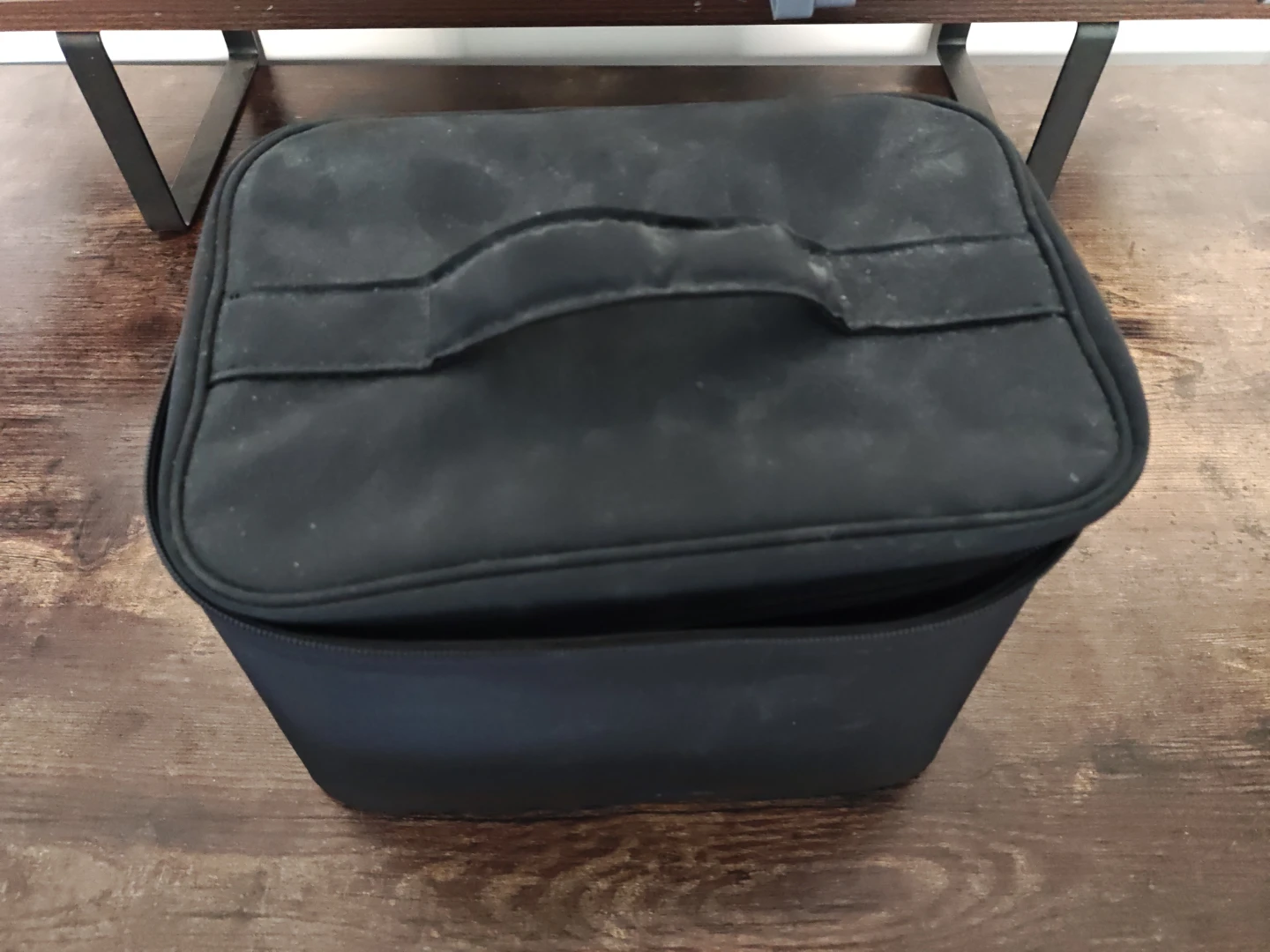 Black Cosmetic Travel Bag with Compartments