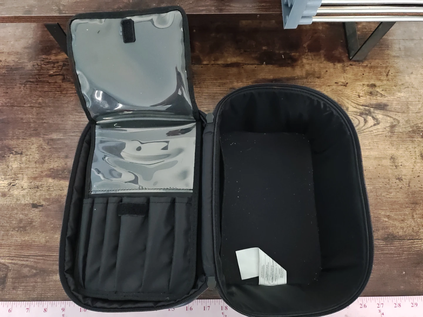 Black Cosmetic Travel Bag with Compartments - photo 2
