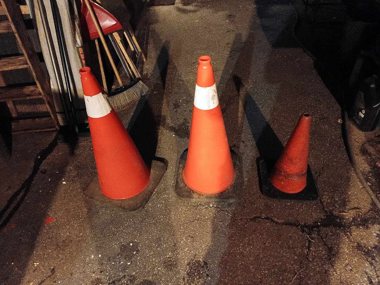 Orange Traffic Cones (Set of 3)