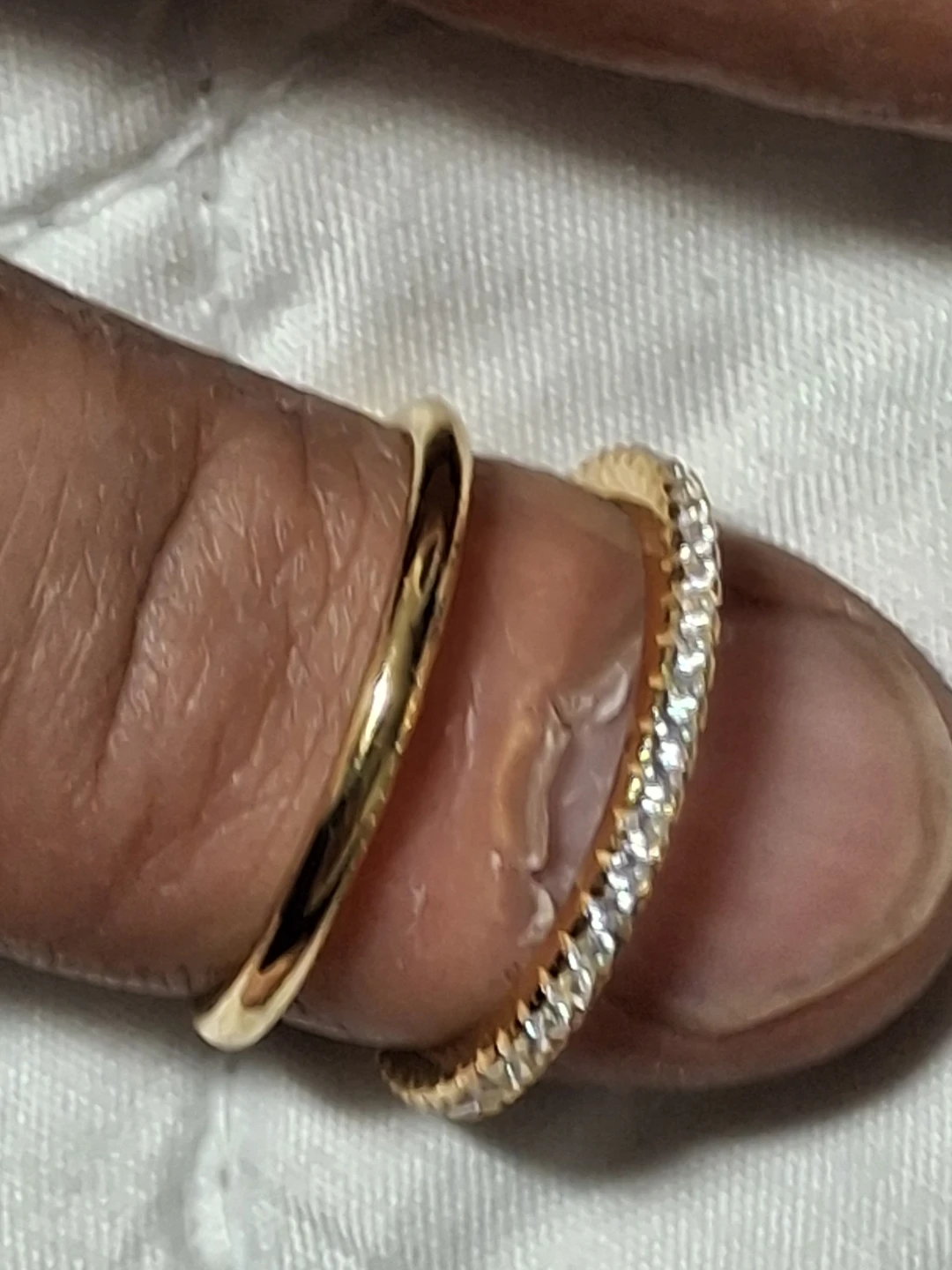 Set of 3 rings and 2 bracelets