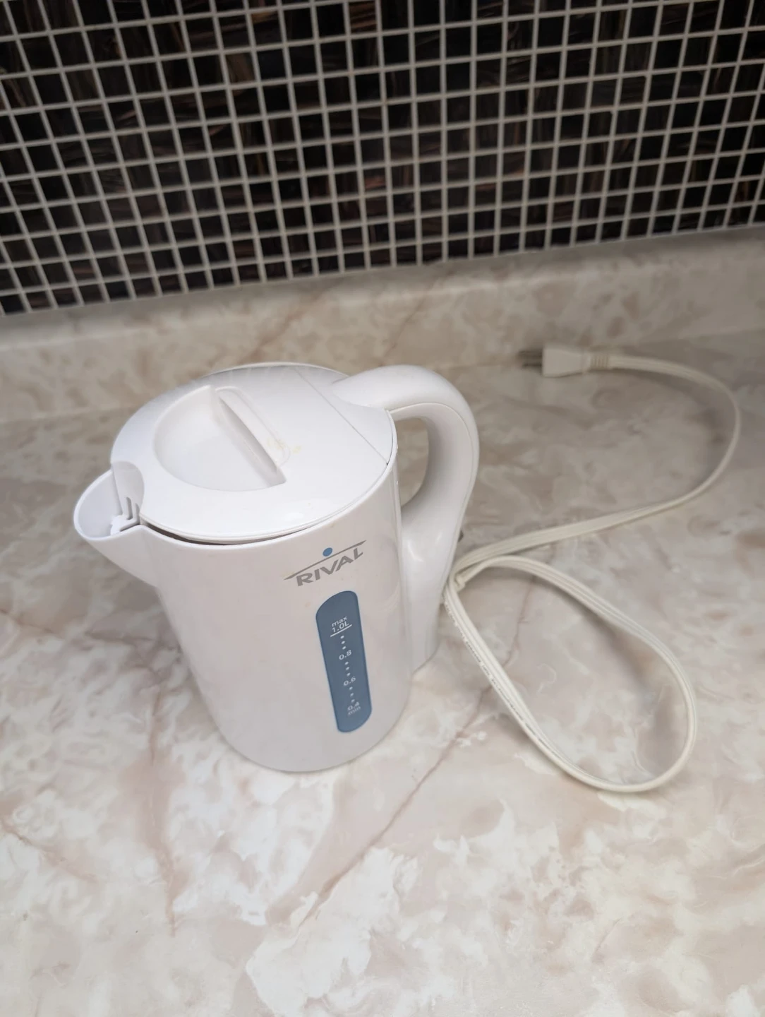 Rival White Electric Kettle 1.0L