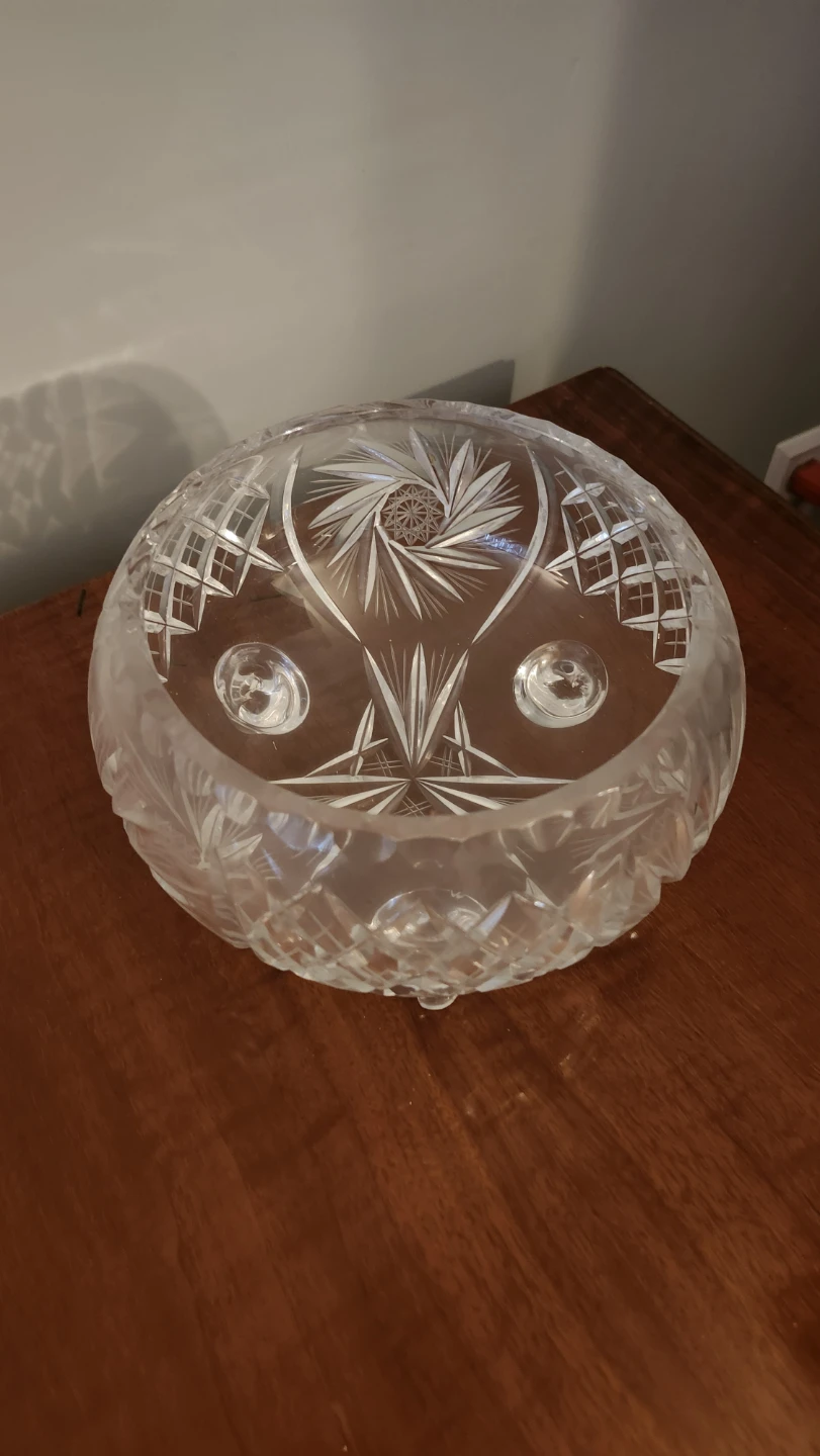 Crystal Footed Bowl