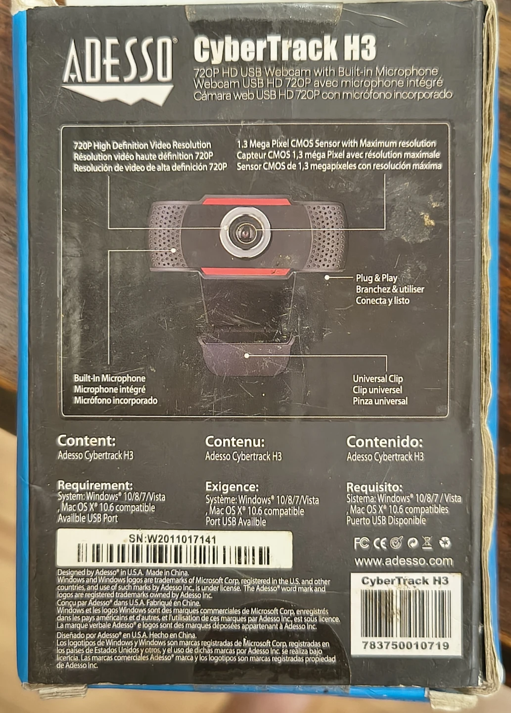 ADesso CyberTrack H3 720p HD Webcam with Built-in Microphone - photo 2