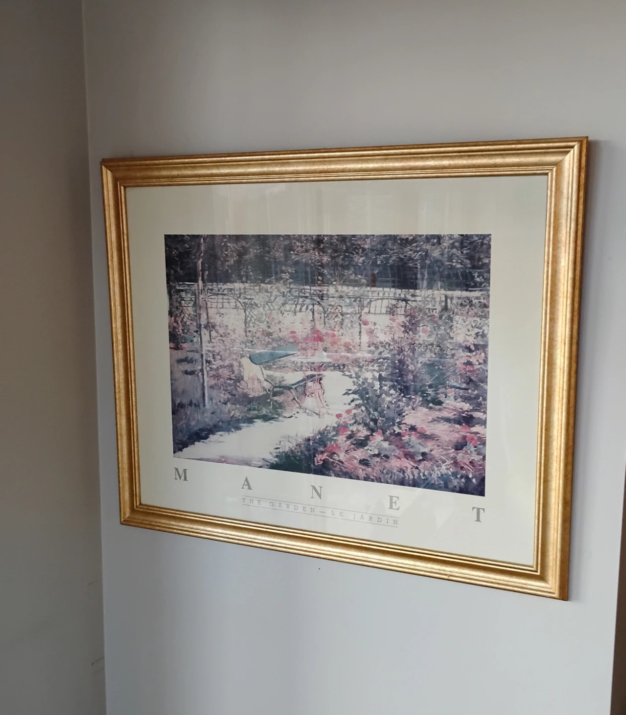 Manet The Garden - Le Jardin Framed